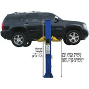 Atlas 9KBPX 9,000 lb Baseplate 2 Post Vehicle Lift