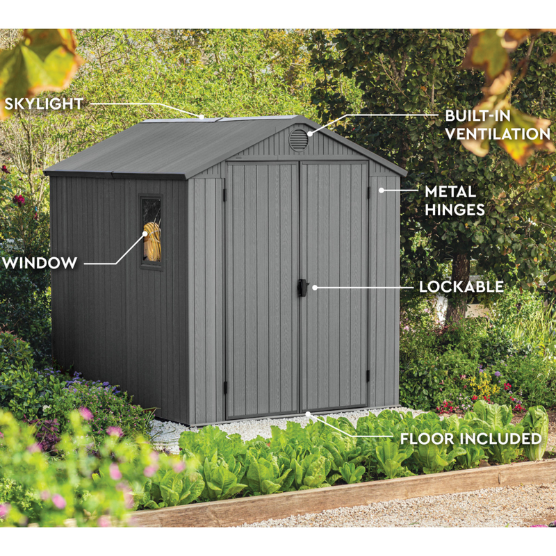 Darwin 6x8ft (1.9m x 2.4m) Shed