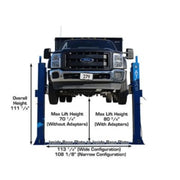 Atlas BP12000X Commercial Grade 12,000 lb Capacity 2 Post Baseplate Lift