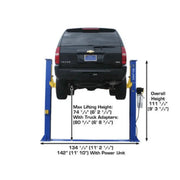 Atlas 9KBPX 9,000 lb Baseplate 2 Post Vehicle Lift