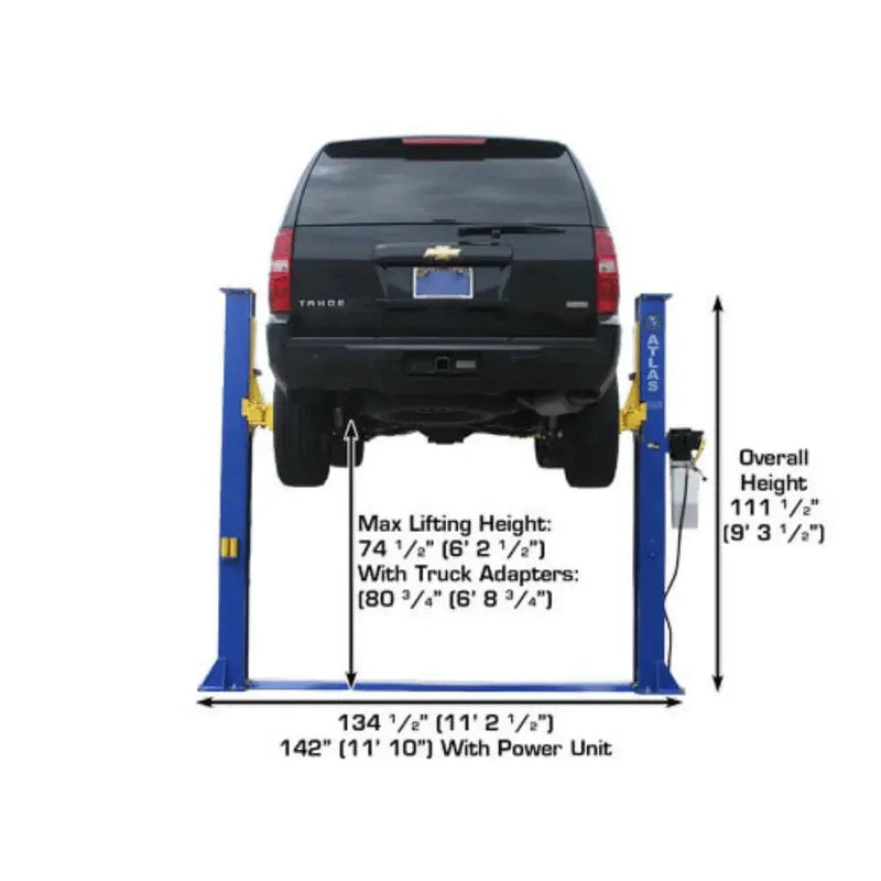 Atlas 9KBPX 9,000 lb Baseplate 2 Post Vehicle Lift