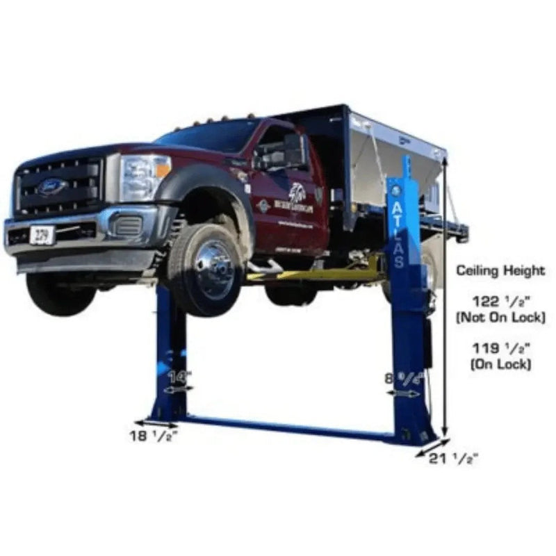 Atlas BP12000X Commercial Grade 12,000 lb Capacity 2 Post Baseplate Lift