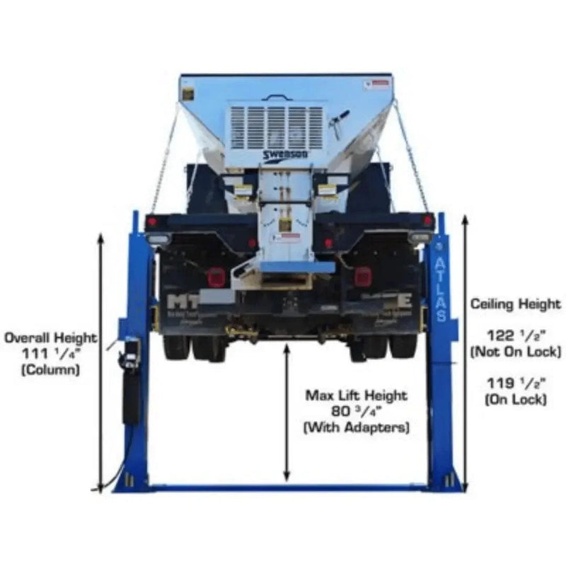 Atlas BP12000X Commercial Grade 12,000 lb Capacity 2 Post Baseplate Lift