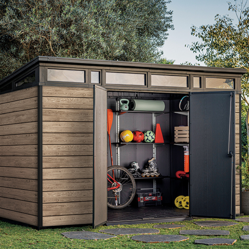 Signature Collection: 11x7ft (3.4m x 2.1m) Shed Ashwood
