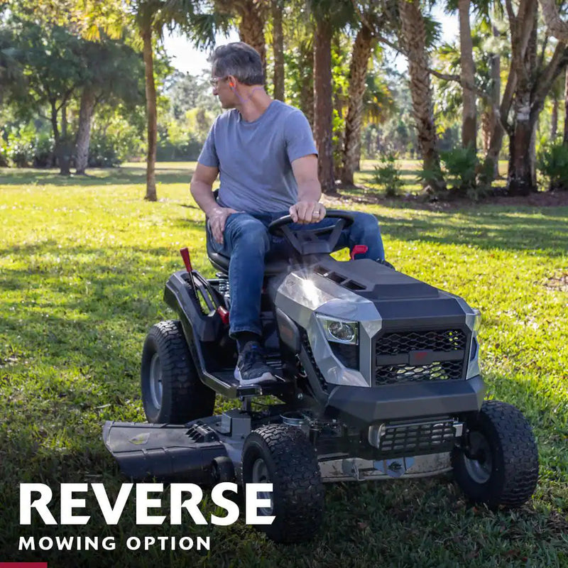 MT100 42 In. 13.5 HP 500Cc E1350 Series Briggs and Stratton Engine 6-Speed Manual Gas Riding Lawn Tractor Mower