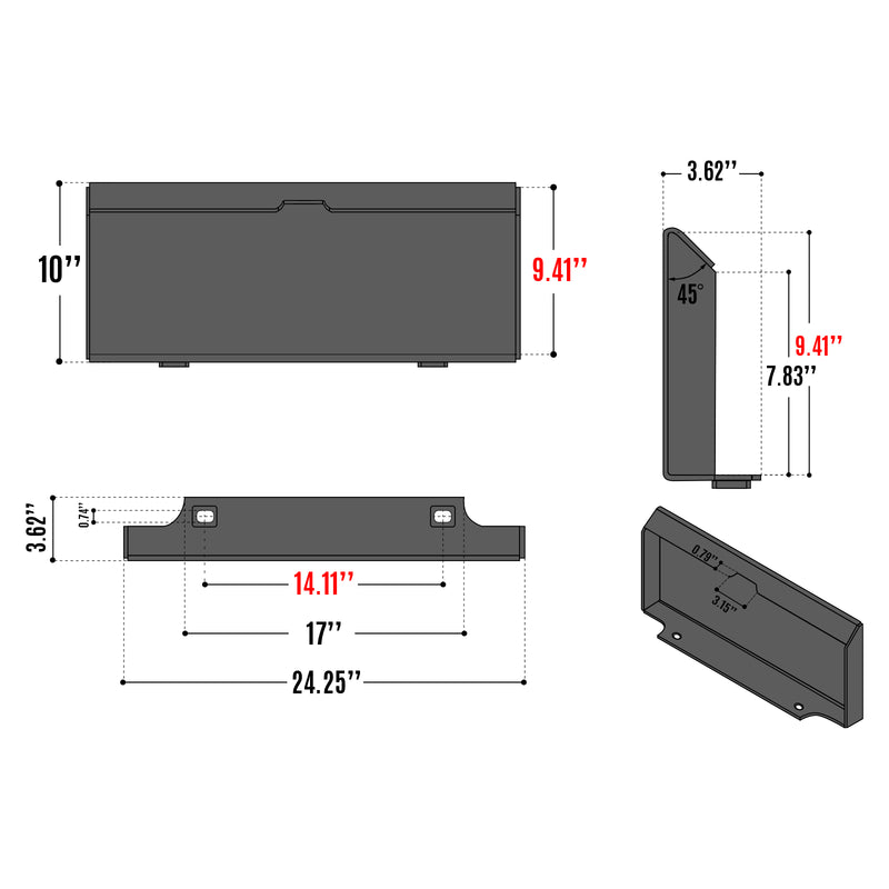 37"Mini Skid Steer Drum Forestry Brush Mulcher Attachment, Hydraulic Flow Range 11 To 16 GPM,MCH37